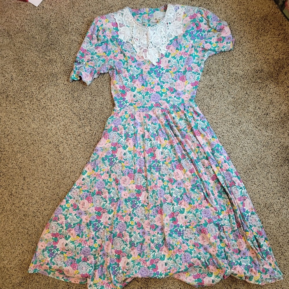 Vintage Floral Dress